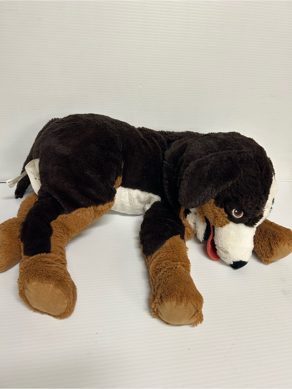 IKEA Hoppig Bernese Mountain Dog Plush 24" Stuffed Puppy Brown Large Floppy